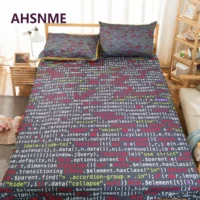 AHSNME Customizable Pattern Bedding Kit Program Graphics C Language Cover Cover Computer Program Number Quilt Cover 1