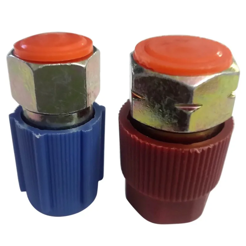 Модернизированный 7/16 до 3/8 адаптер преобразования R12 в R134a Высокий/Низкий фитинг