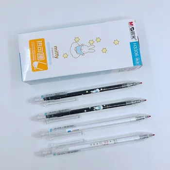 

(36 Pieces/Lot) Wholesale Novelty Kawaii Rabbit Heat Erasable Pen Bue Ink 0.5mm Cartoon Gel Pens Cute School Stationery H3306