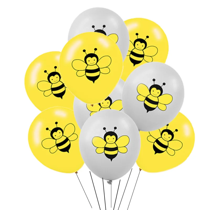 Шмель пчела тематический счастливый день пчелы воздушные шары с днем рождения баннер мед пчела вечерние украшения торт Топпер детский душ вечерние принадлежности