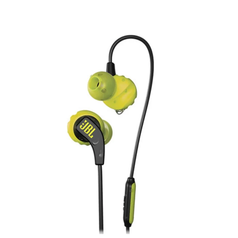 Yellow JBL Endurance Run Sports In-Ear Earphone with IPX5 waterproof key control microphone xtreme earphones - Color: Yellow