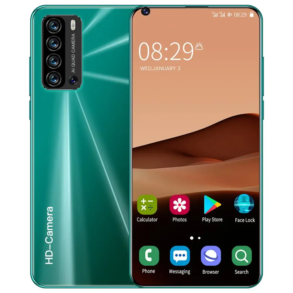

Deca Core 7.3 Inch 48MP Rear Camera V19 Pro Strong Memery 4k HD Screen Mobile Phone 12GB 512GB 5600mAh Android 10 4G Smartphone