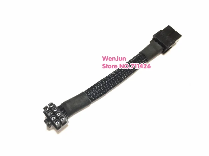 Cabo de Alimentação Mini Pci-e 90 ° em Forma de l Cabo de Alimentação Gpu de Pinos Ângulo de Extensão de Alimentação de Pinos Macho para Fêmea 13cm Cabos de computador e conectores - Imagem 6
