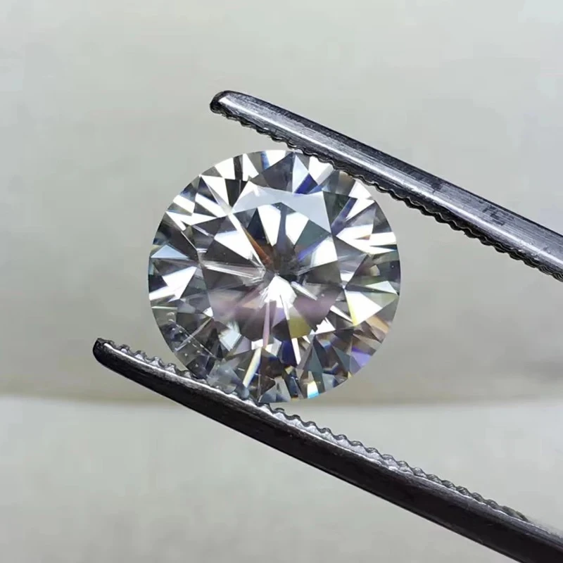 8 мм IJ цвет 2ct карат мусанит круглый бриллиантовый Вырез Свободный Камень