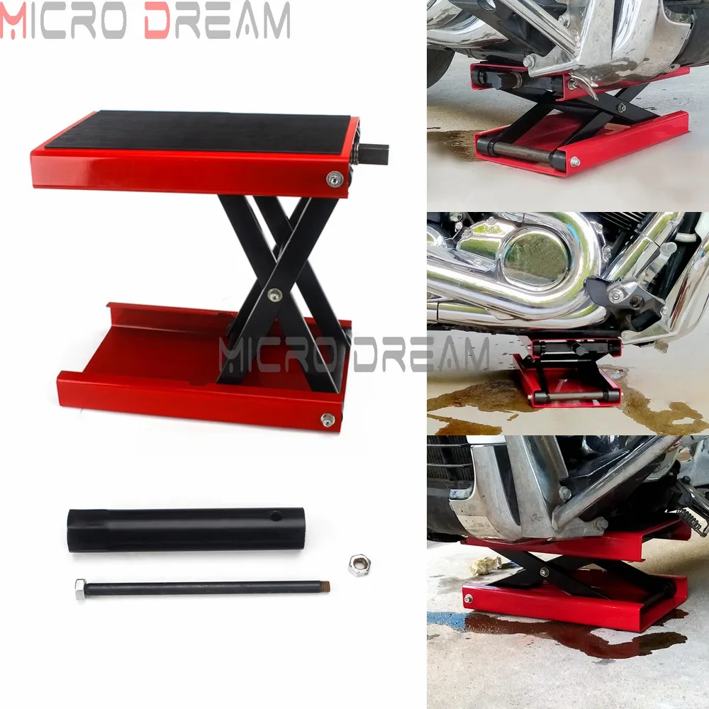 

Motorcycle Dilated Scissor Lift Jack Repair Stand 1100LBS For Cruisers Trikes Can Am Spyders UTVs Snowmobiles Dirt Street Bikes