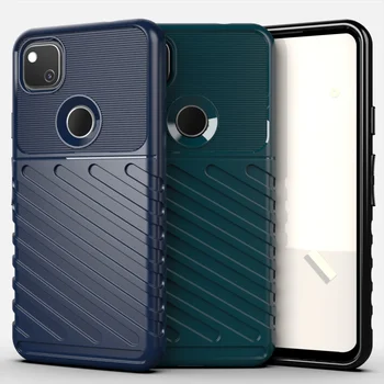 

200pcs/lot Thunder Series Case For Google Pixel 4A Anti-Shock Rugged Armor Flexible Cover For Google Pixel 4A