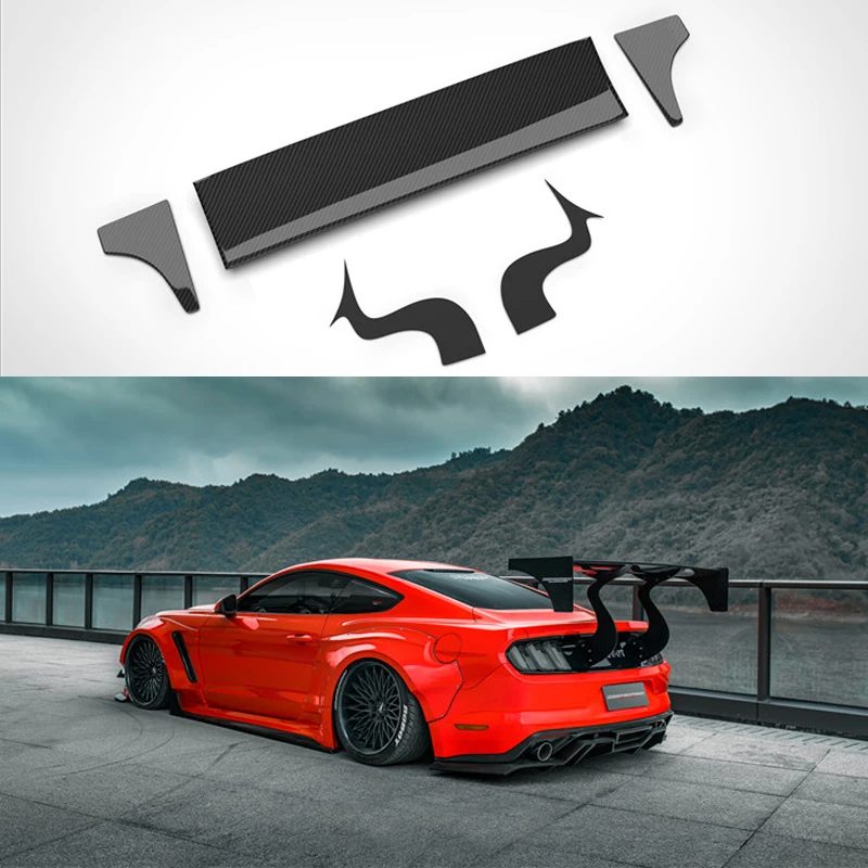 Car Styling Carbon Fiber Rear Roof Spoiler Tail Trunk Wing Boot Lip Molding for Ford Mustang 2015 2016 2017 2018 2019 | Автомобили и
