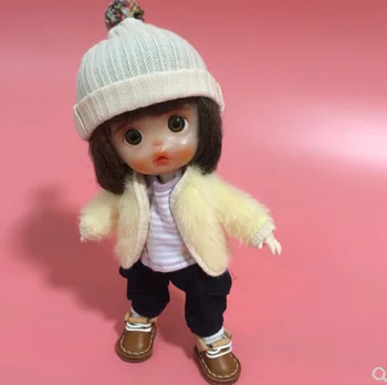 

ob11 baby clothes accessories clay doll hand-made doll hat bjd round molly wool hat egg ball hat