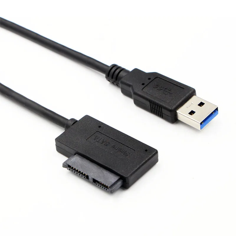  Professional USB 3.0 to 7+6 13Pin SATA Cable Indicator for Notebook's DVD/CD-ROM for HDD Caddy Driv