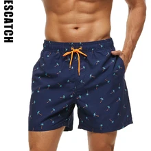 Новые мужские пляжные шорты с принтом, Мужская одежда для плавания, свободные быстросохнущие шорты, мужские плавки, плавки, бикини, шорты для купания, 910