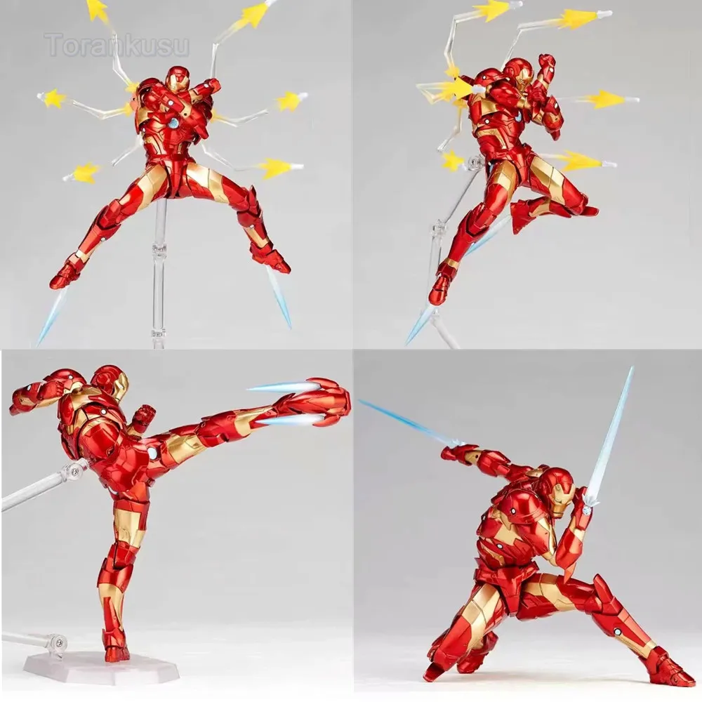 

Avengers Ironman Mark MK37 Action Anime Iron Man Captain America Figure Figma Collector Brinquedos Toys for Children Thanos Doll