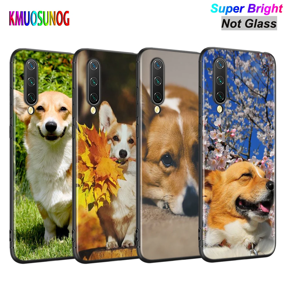 

Cute Corgi Dog Silicone Cover For Xiaomi Mi Note 10 Ultra 9T 9 SE A3 Lite Poco X3 NFC M2 Pocophone F1 Pro Phone Case