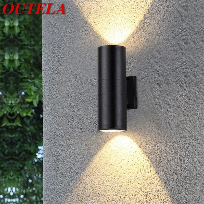 

OUTELA Outdoor LED Wall Lamp Round Super Bright Waterproof Patio Sconces Creative Decorative For Porch Garden Villa