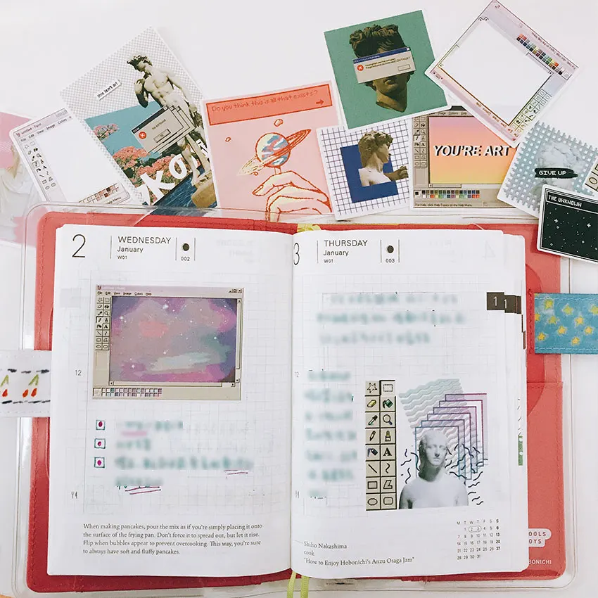 12 шт./упак. Ретро винтажный компьютерный дизайн стикер набор для скрапбукинга альбом мусорный планировщик журнал декоративная наклейка s