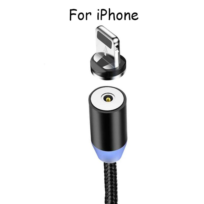 GARAS 3 в 1 Магнитный USB кабель для зарядки usb type C/Mirco Usb Магнитный кабель для зарядки данных для iPhone/samsung USB кабель - Цвет: FOR iPhone