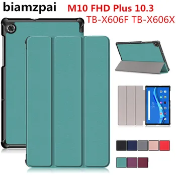 

Case For Lenovo Tab M10 FHD Plus 10.3 TB-X606F TB-X606X Smart Cover Funda Ultra Slim Magnetic Folding Skin M10 Plus Stand Shell