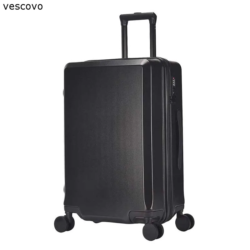 vescovo 20"24"26"inch Fashion Rolling Luggage Spinner High Quality Men Travel Suitcase On Wheels Women Trolley Bag