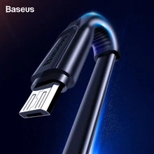 Baseus плоский Micro USB кабель передачи данных для быстрой зарядки для samsung A8 A7 Android мобильный телефон зарядное устройство Шнур Microusb кабель