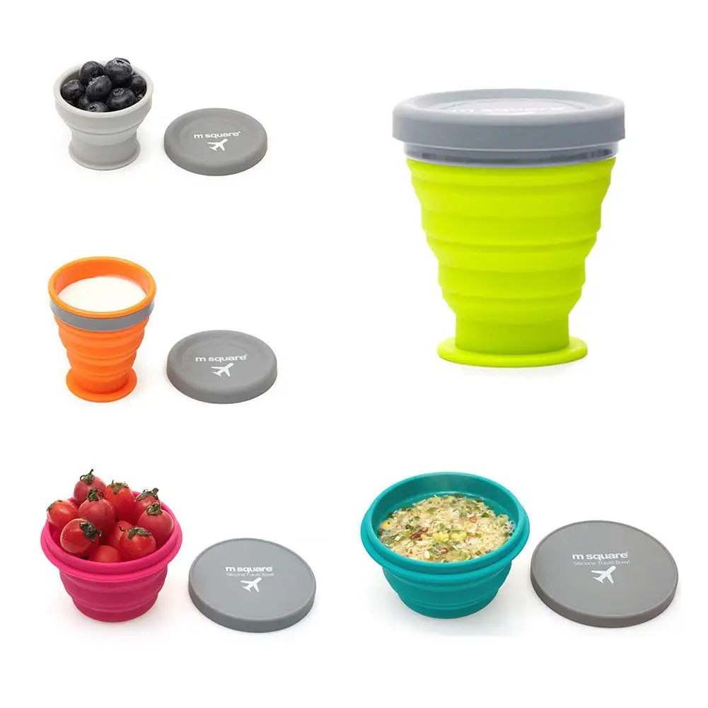 

Food Grade Silicone Collapsible Portable Bowl Travel Outdoor Activities Can Be Carried With A Folding Bowl Home Outdoor Bowl