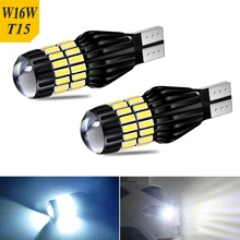 2x super brilhante led w16w t15 lâmpadas canbus livre de erros led backup luz 921 912 lâmpadas led carro lâmpada reversa xenon branco 12v 24v