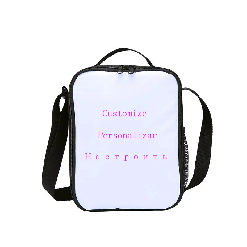 Малый мешок обеда дети мальчики девочки знаменитая звезда Майкл Джексон 3D печатных льда мешок изолированный тепловой Пикник Ланчбокс сумка Sac основной - Цвет: Customize