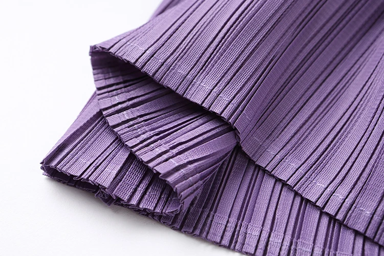 Горячая miyake Твердые Плиссированные повседневные брюки прямые брюки lenghth брюки