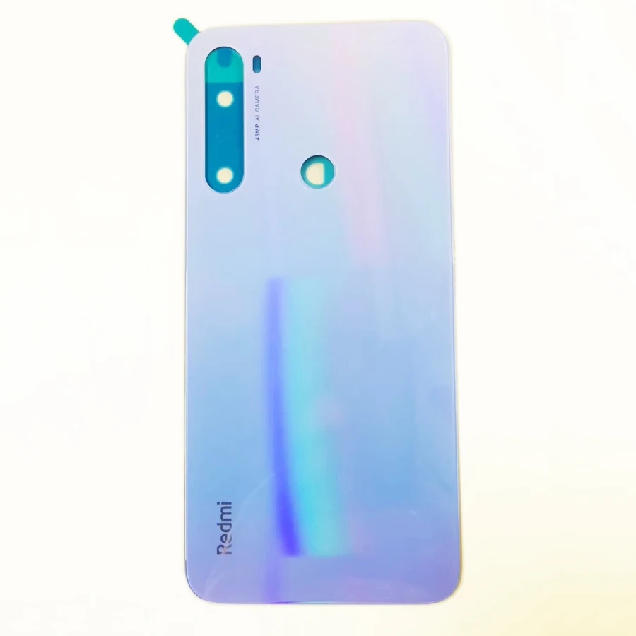 Оригинальное стекло для Redmi note 8 задняя крышка корпуса задняя крышка батарея чехол с логотипом для Xiaomi Redmi note 8 Замена - Цвет: Белый