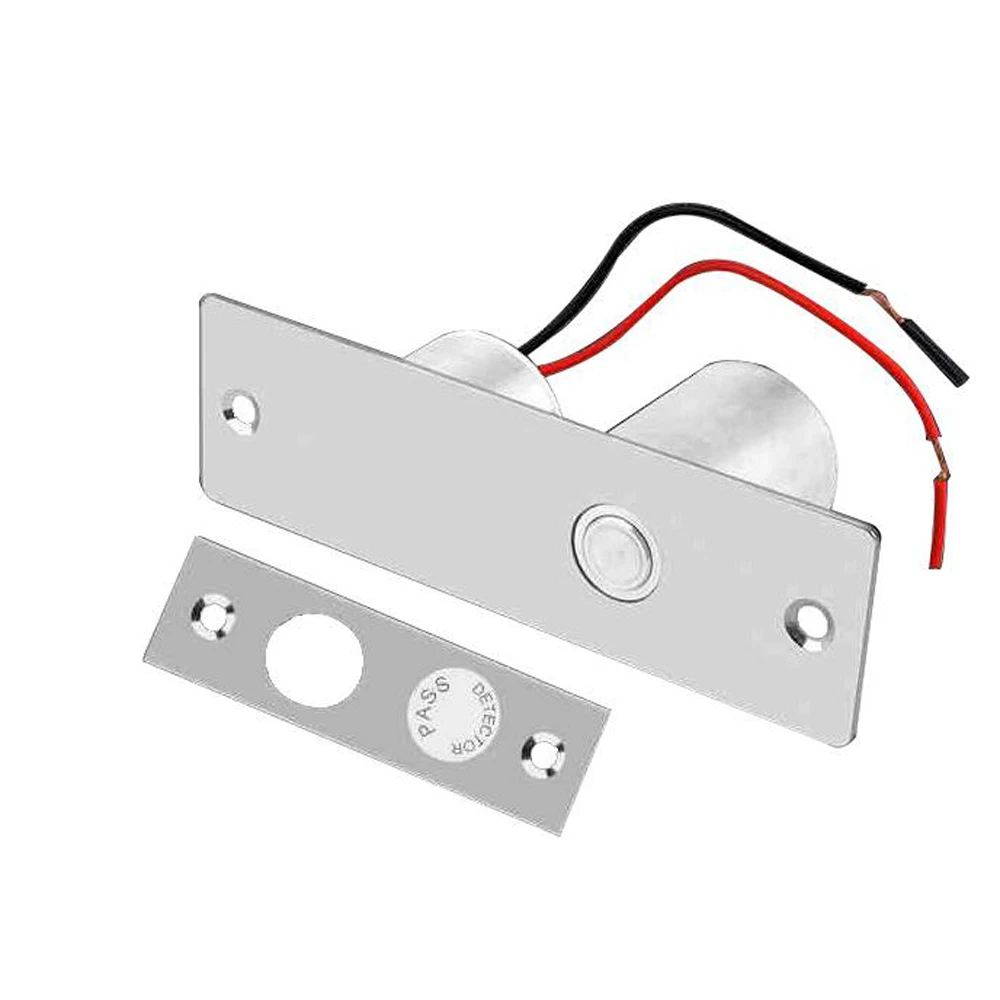 LUCKING DOOR Stainless Steel Mini Electric Bolt Lock DC 12V Solenoid Electric Door Lock Easy to Install