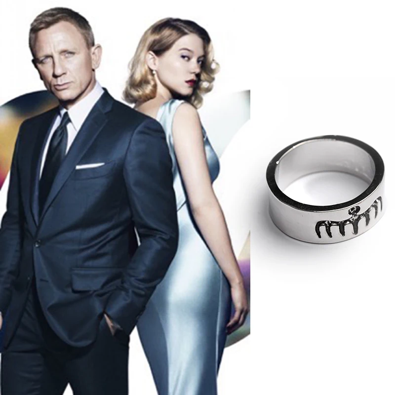 Фильм серии 007 супер призрак Джеймс Бонд кольцо ювелирные изделия для мужчин