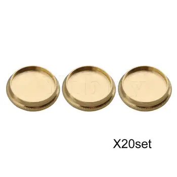 

Yibuy 60 x Copper Plating Gold Trumpet Copper Finger Button Rods Valve Caps