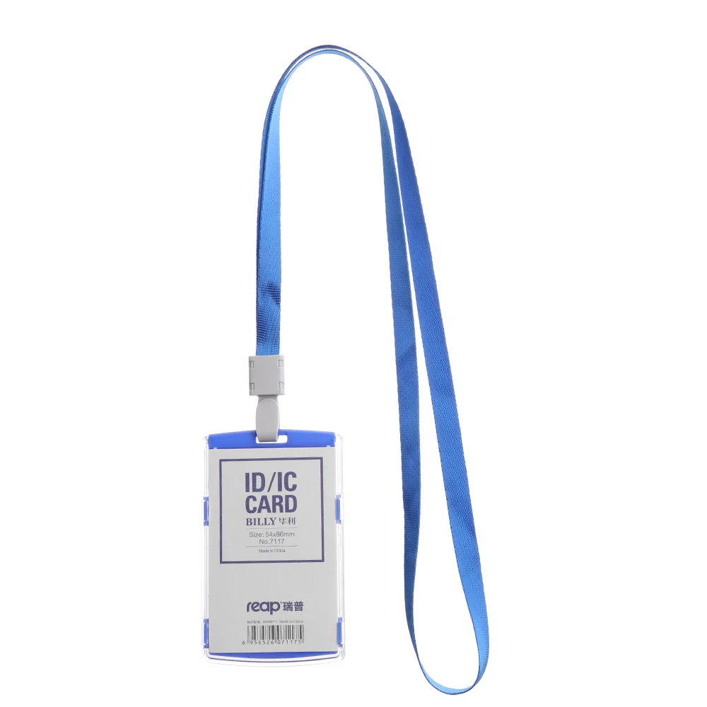 Style 1-Blue 1 ПК акрил значки паспорт IC Рабочая карта имя бирка защитная оболочка ID держатель карты для сотрудников значок держатель модные офисные принадлежности - Цвет: Style 1-Blue