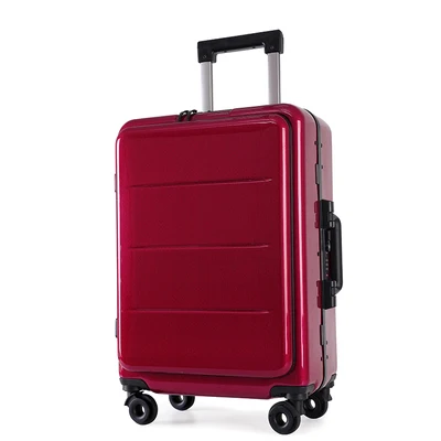 Aluminum frame E 1" 20" дюймов Чехол для костюма с алюминиевой рамой 2" 24" дюймов Сумка для багажа на колесиках Модный чехол для путешествий на колесиках - Цвет: Aluminum frame E