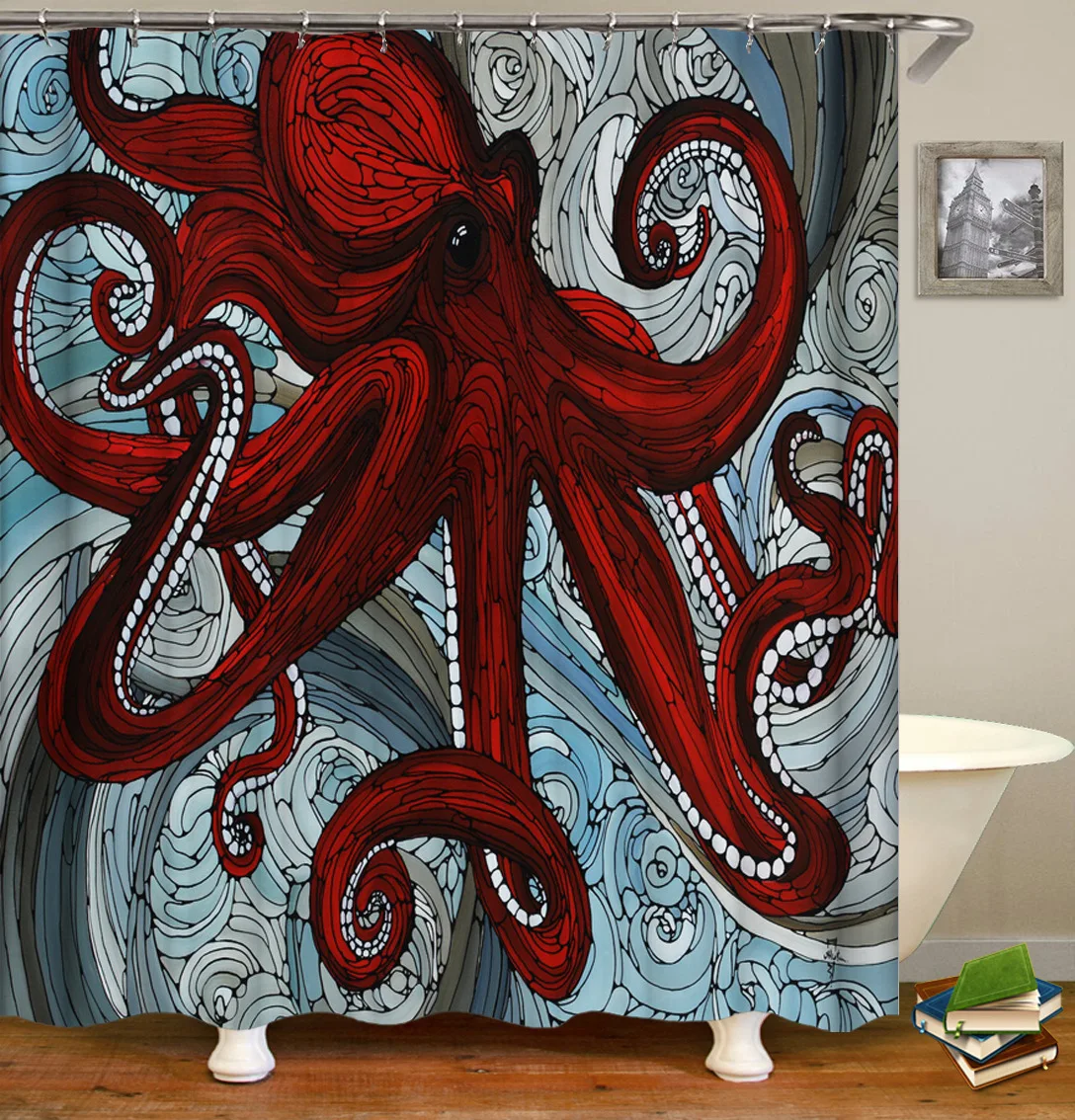 Серия Octopus цифровая печать-графическая Настройка-Прямая с фабрики-поколение жира-полиэстер материал эпонж-вода