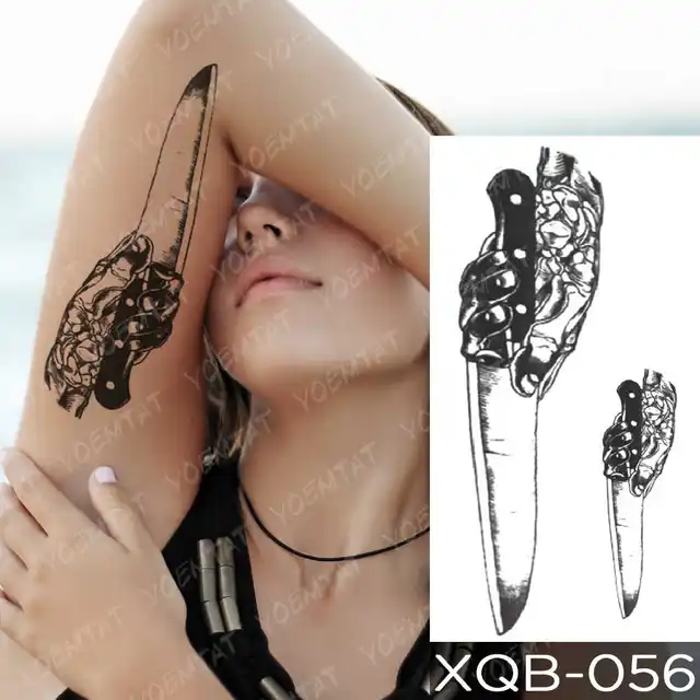 Dragon Wolf Tiger Animal Waterproof Temporary Tattoo Sticker Man Arm Leg Tato Body Art Fake Tatto Water Transfer Tatoo Women 46-XQB056
