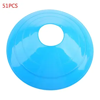 

50 Pack Soccer Cones Disc Cone Sets with Holder and Bag for Training