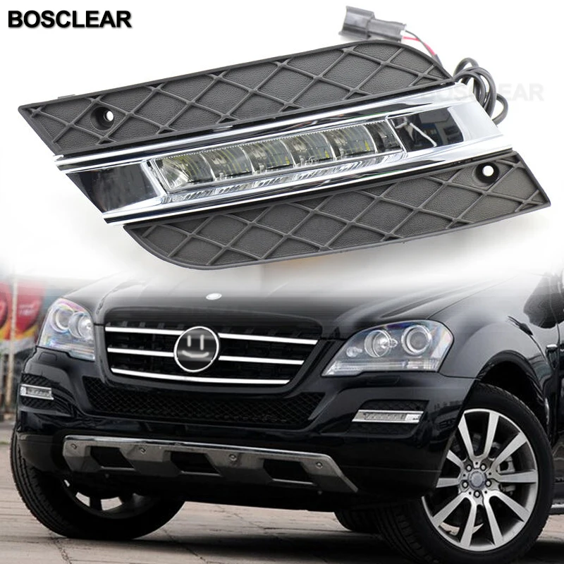 Для Mercedes Benz W164 ml класс светодиодный Габаритные огни белый 2009 2011