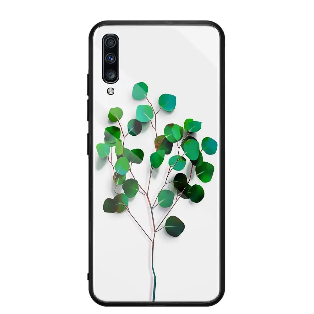 Закаленное Стекло чехол для samsung Galaxy A70 A50 A30 A20 A10 S10Plus S9 S8 Note10 Note9 Note8 A750 чехол противоударный мягкий край крышки - Цвет: 5