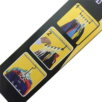 

Multifunctional Foldable Plastic Hanger Straight Hanging With Hook Magic Clothes Closet Organizer Clothes Hanger