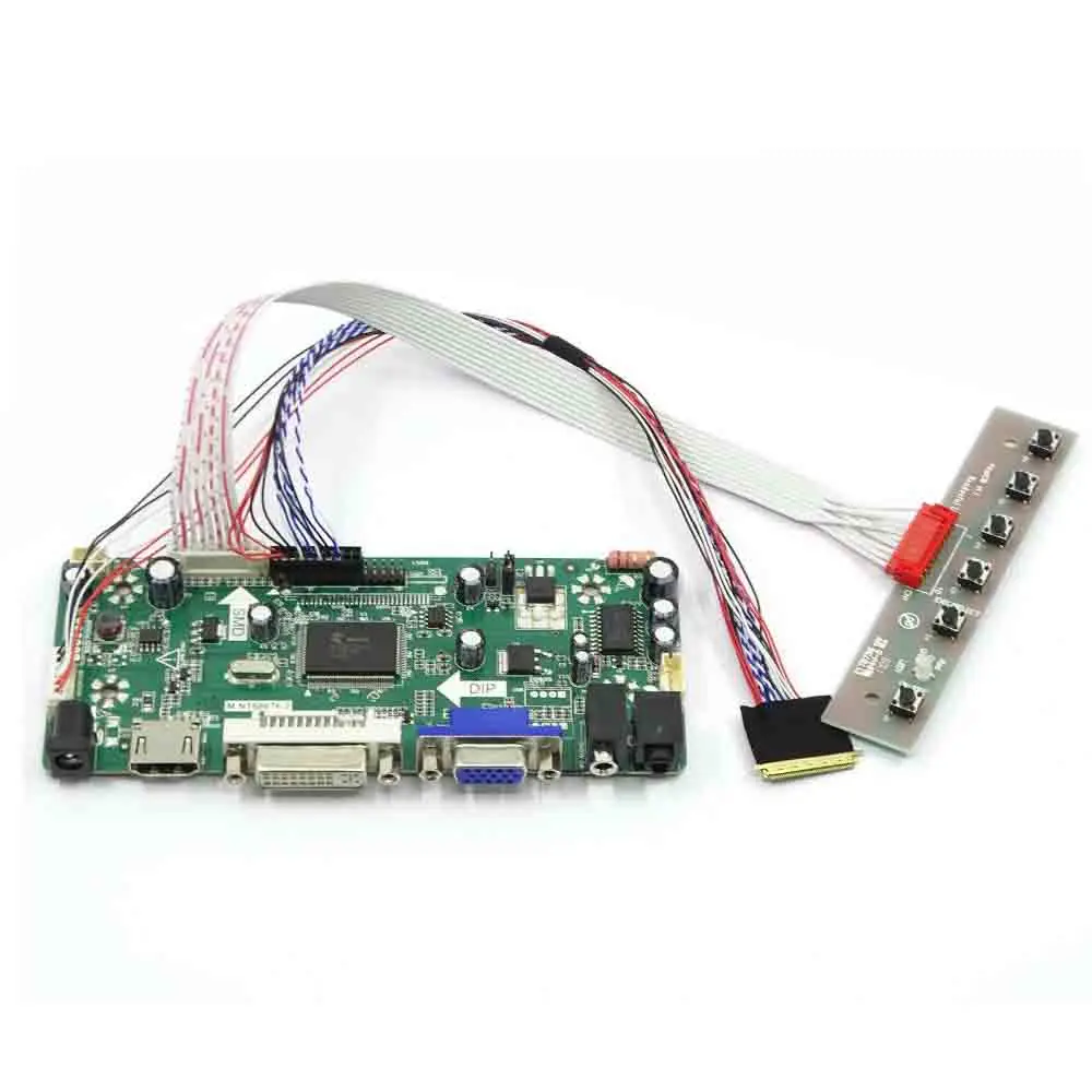 Latumab Board Kit for  B089AW01 V1  B089AW01 V0 Board 40Pin LVDS 8.9 Screen Controller Driver Board 1024×600  HDMI+DVI+VGA (9)