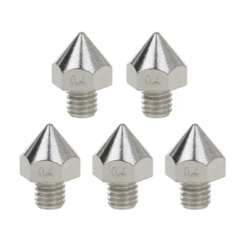 

Drop Ship 5pcs 3D Printer Nickel Plated Nozzle M6 Plate With Nickel 0.4/1.75mm Extruder Nozzle Print Head For Mk7 Makerbot