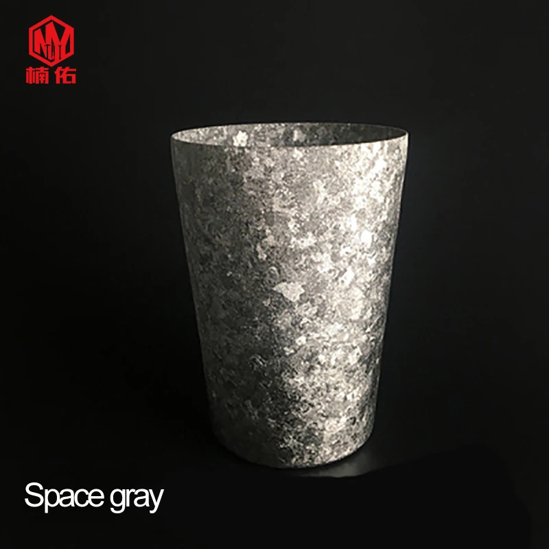 

1PC Ultralight Colorful Pure Titanium Coffee Cup Double Vacuum Wide Mouth Cup Mug Tea Cold Drink Gift Cup Household Tableware
