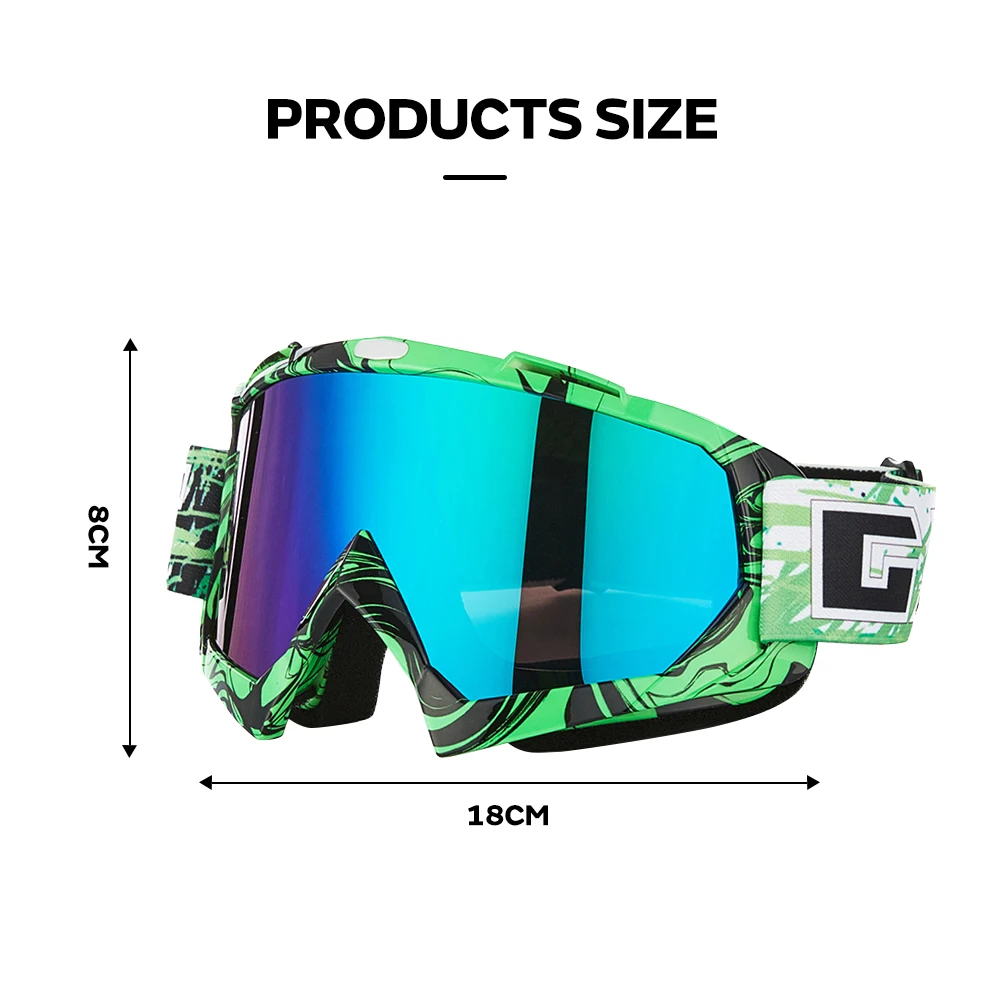 Motorcycle Windshield Goggles Sports Glasses Simple Style Motorcycle Goggles Scratch-Resistant Skiing TPU PC Fashion