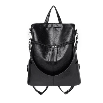 

Women's Fashion Casual Party Personality Shoulder Leather Backpack