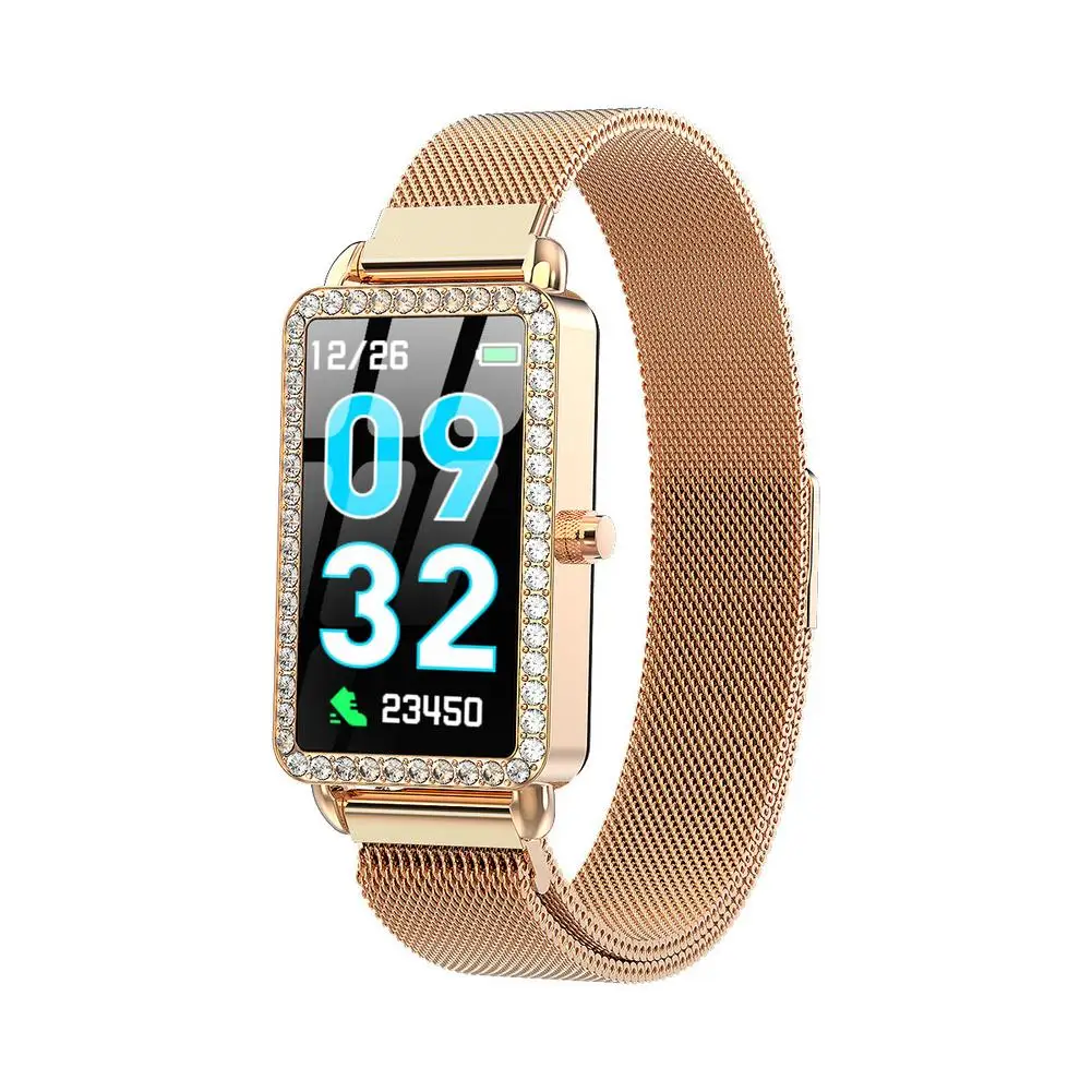 A88 Ladies Heart Rate Smart Bracelet IP68 Waterproof Step Counter Call Reminder Swimming Wristband Pedometer For Smart Phone