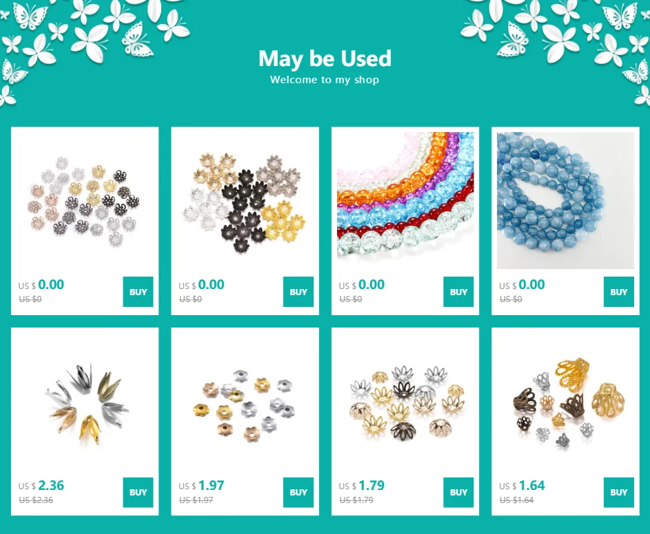 100pcs/Lot 8 10 mm  Lotus Flower Metal Loose Spacer Bead Caps Cone End Beads Cap Filigree For DIY Jewelry Finding Making