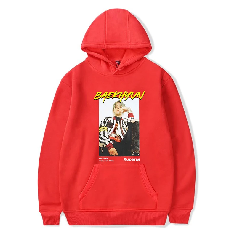 Новинка, супер BAEKHYUN Kpop, толстовки, толстовка, хип-хоп, для мужчин, женщин, с капюшоном, пуловер, спортивный костюм, с длинным рукавом, для мужчин, толстовка с капюшоном, топы