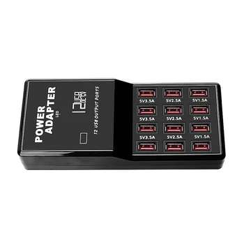 

Multi 12Port USB Charging Station Hub Desktop Wall Cell Phone Charger Organizer For Smartphone Desktop Cell Phone Tablet Charger