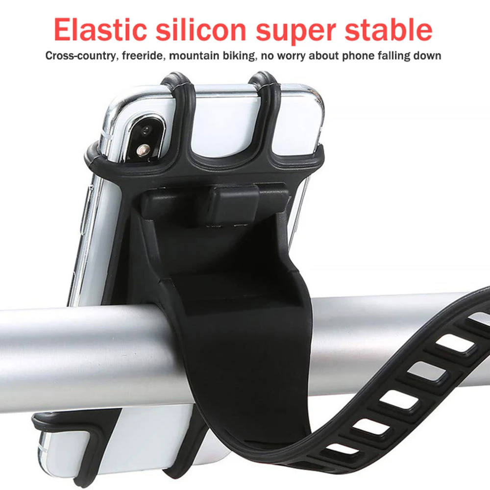 Universal stroller Baby Stroller Accessories  Silicone Phone Holder Mobile Phone Holder for pram Moto Bicycle GPS Mount Bracket