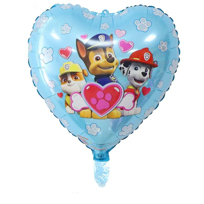 10 шт. Paw Patrol 18 дюймов алюминиевая пленка мультфильм рисунок шарик детская игрушка воздушный шар фестиваль праздник вечерние украшения