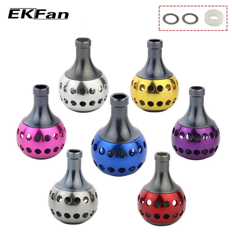 

EKFan Aluminum Alloy Round Fishing Reel Handle Knobs For 5000-10000 Spinning Reels Fishing Tackle Accessory